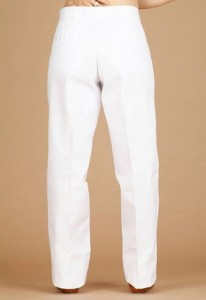 Pantalon de cuisinier avec fermoir   